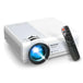 Portable HD projector with high-definition picture quality for clear and vibrant visuals, ideal for home entertainment and presentations on the go.