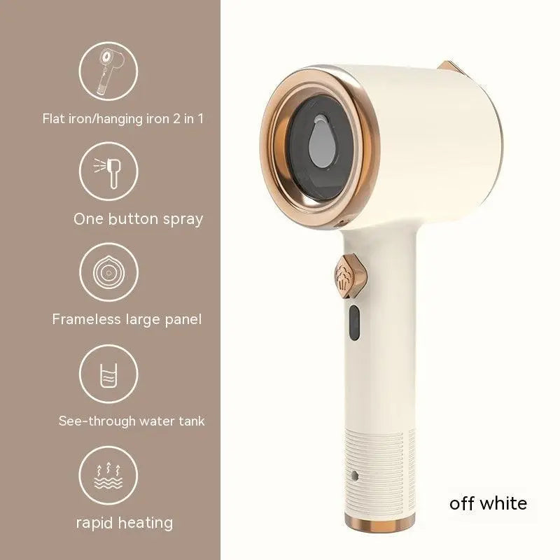 Mini portable handheld garment steamer for wrinkle-free clothes with quick heat-up and compact design.