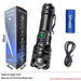 High-powered rechargeable flashlight with long battery life, available at High Tech Trends.